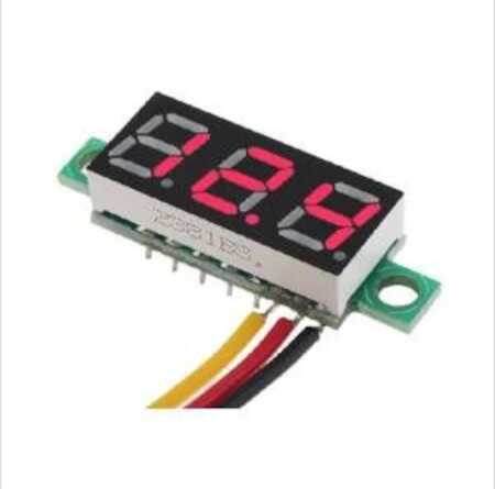 0.28 Inch 0-100 3 Kablolu DC Voltmeter Kırmızı