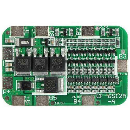 ​6S 15A 24V Li-on 18650 BMS PCM Pil Koruma 6 Pil Lion Lipo Pil