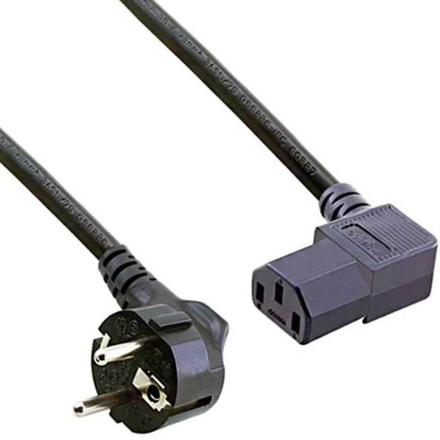 Power Kablo Erkek 90'-DİŞİ 180' 3 x 0.75mm 1.8mt. OZK-2