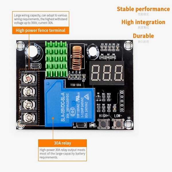 VHM-004 6-60V Lityum Pil-Akü Şarj Kontrol Devresi